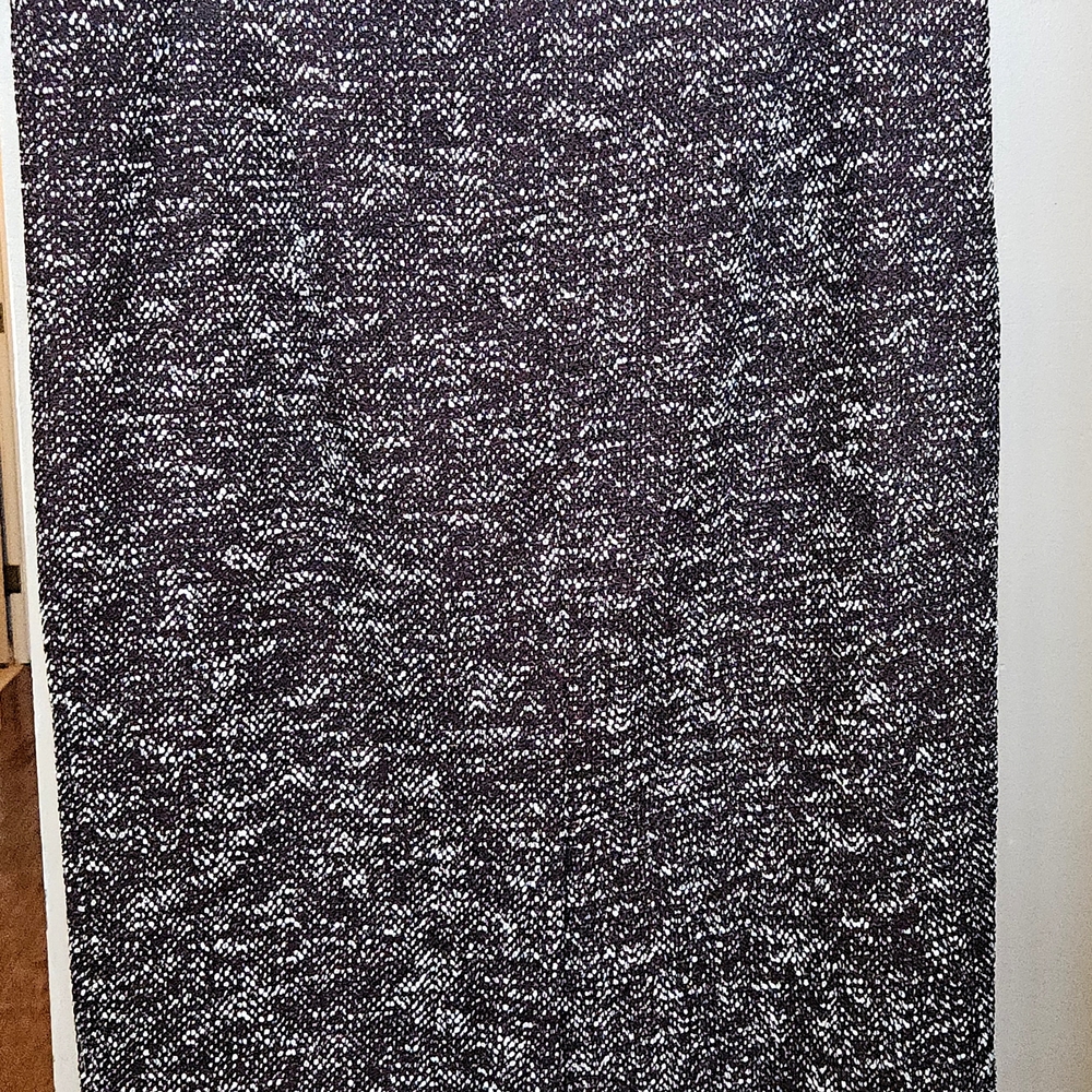 Ann Taylor Maroon and White Patterned Skirt